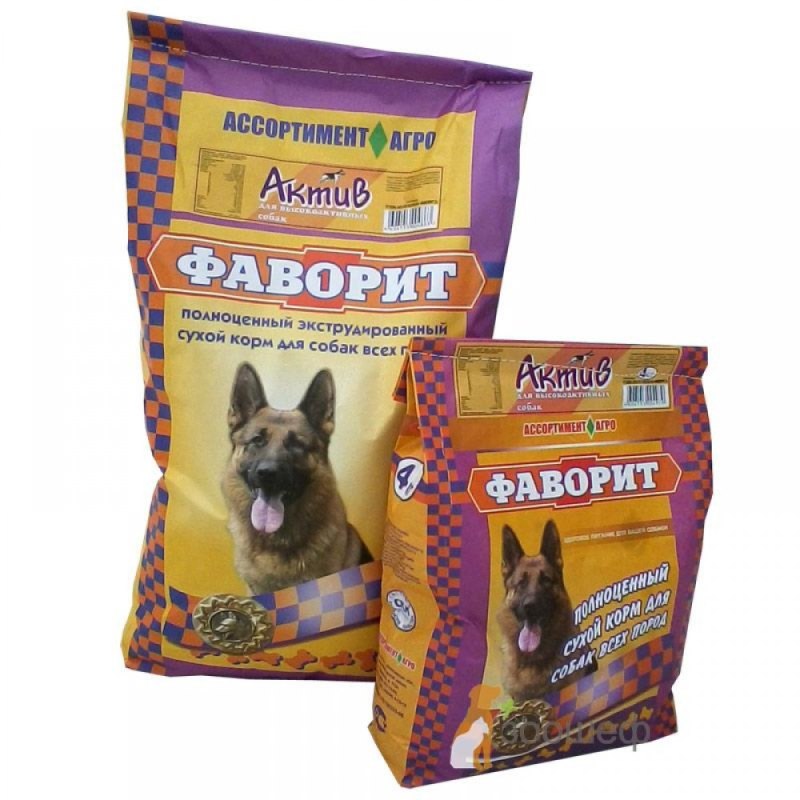 Собачий корм "Фаворит" (Актив,13 кг)