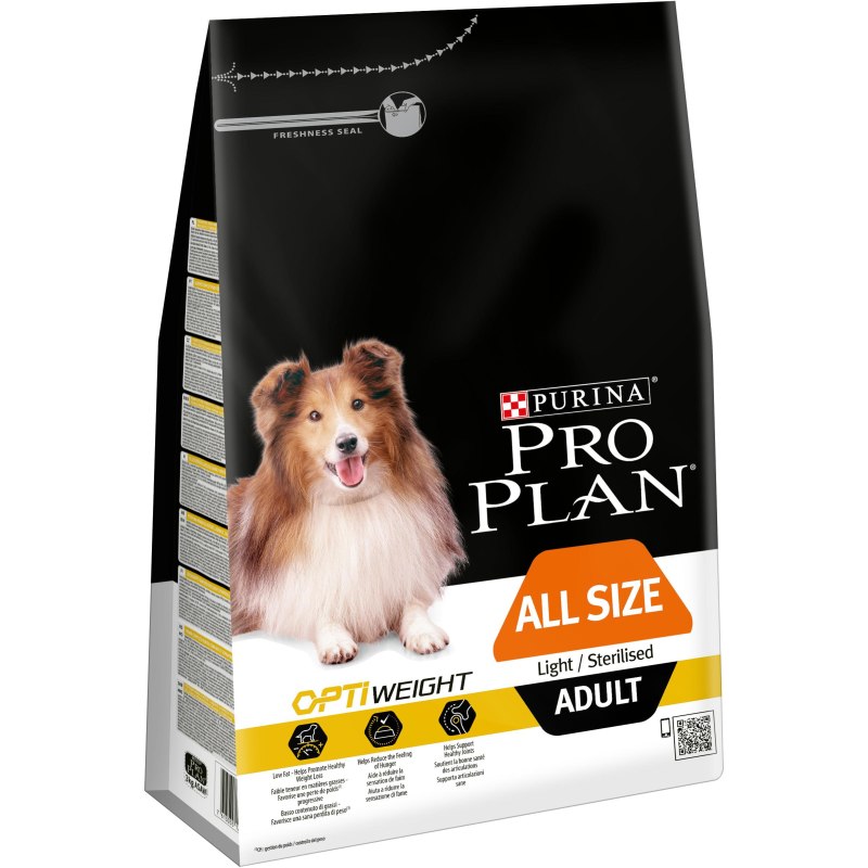 Purina Pro Plan all Size Adult Light Sterilised для собак