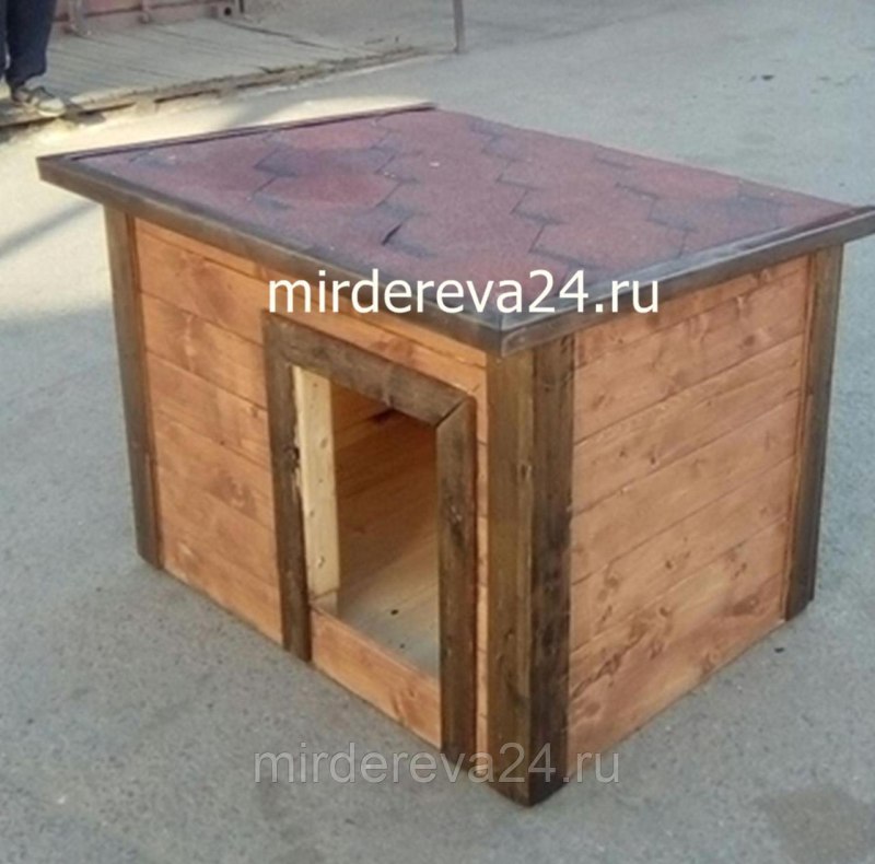 Деревянная будка для собаки