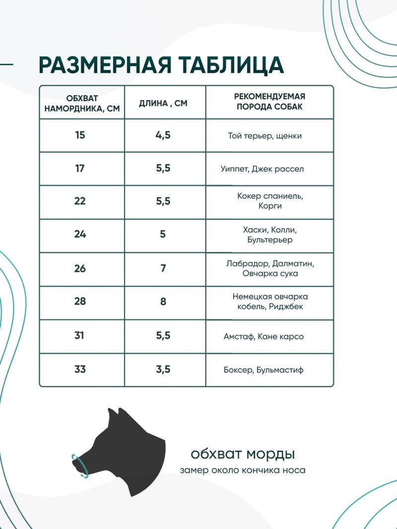 821.0024 Намордник 32м черный н32мч