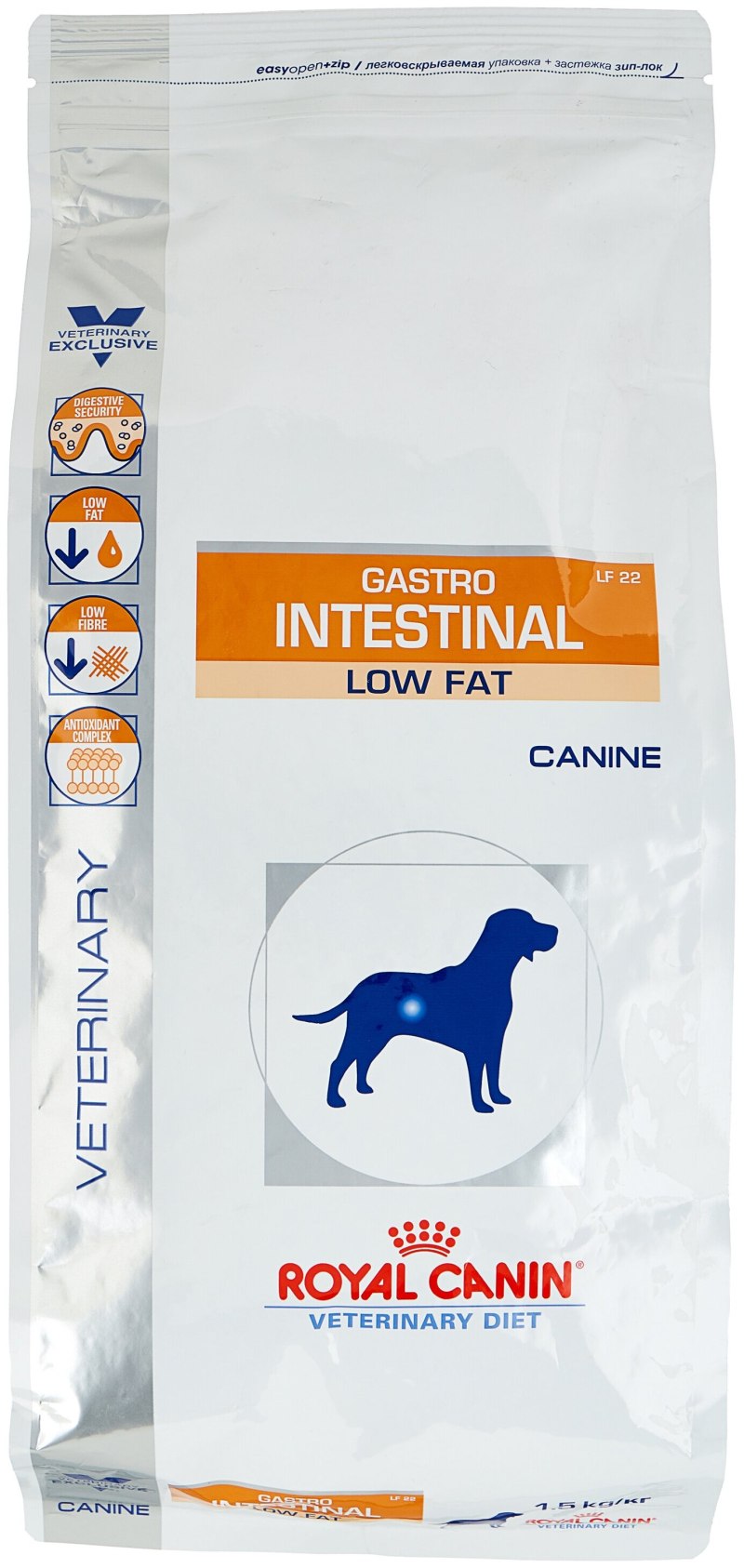Корм для собак Royal Canin Gastro intestinal lf22 при болезнях ЖКТ 1.5 кг
