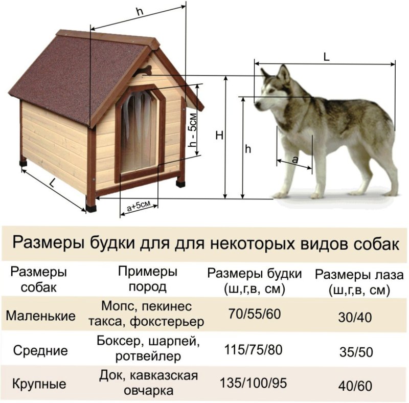 Будка для овчарки Размеры чертежи