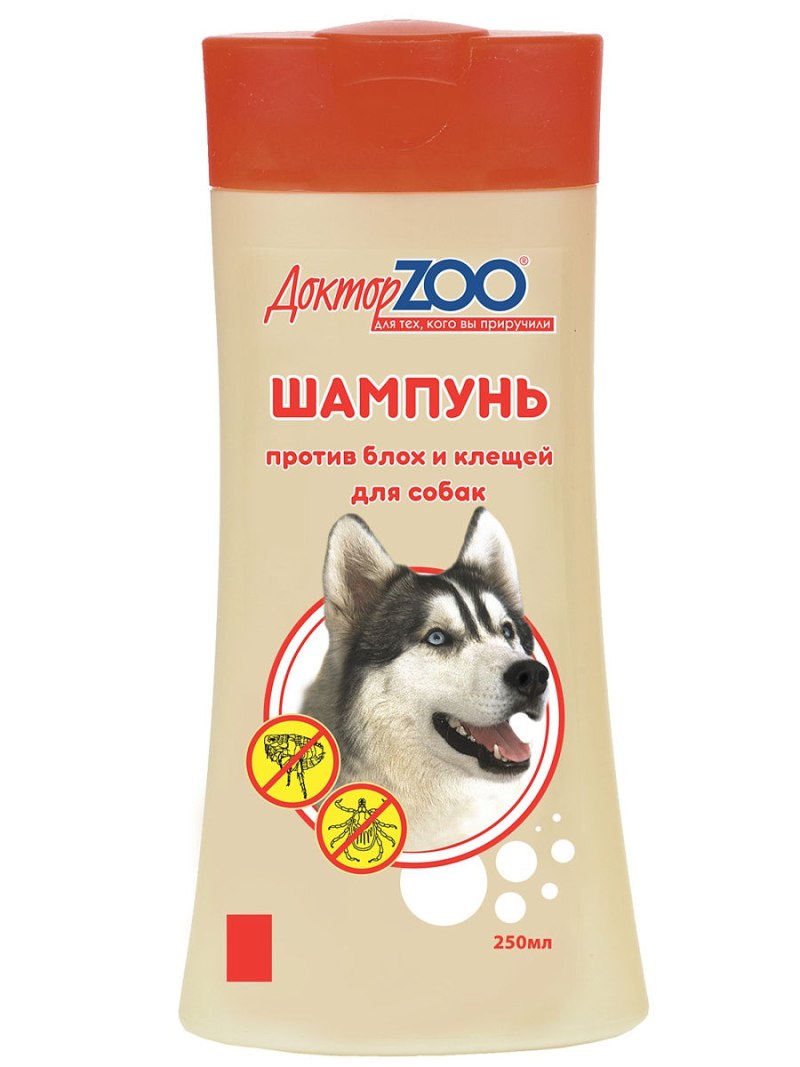 Шампунь для щенков против блох и клещей, 250 мл. Доктор Zoo