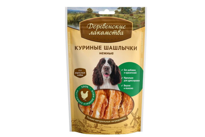 Деревенские лакомства д/соб Утиная соломка нежная 90гр (1/80)
