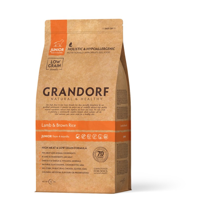 Корм для собак Grandorf (3 кг) 4 meat & Brown Rice мини