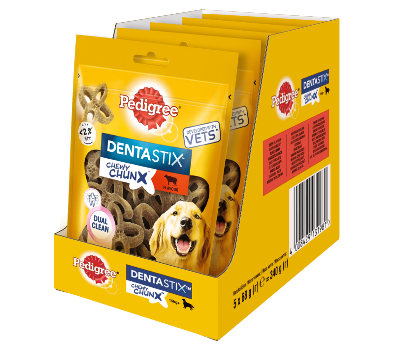 Лакомство для собак pedigree Denta Stix для крупных пород