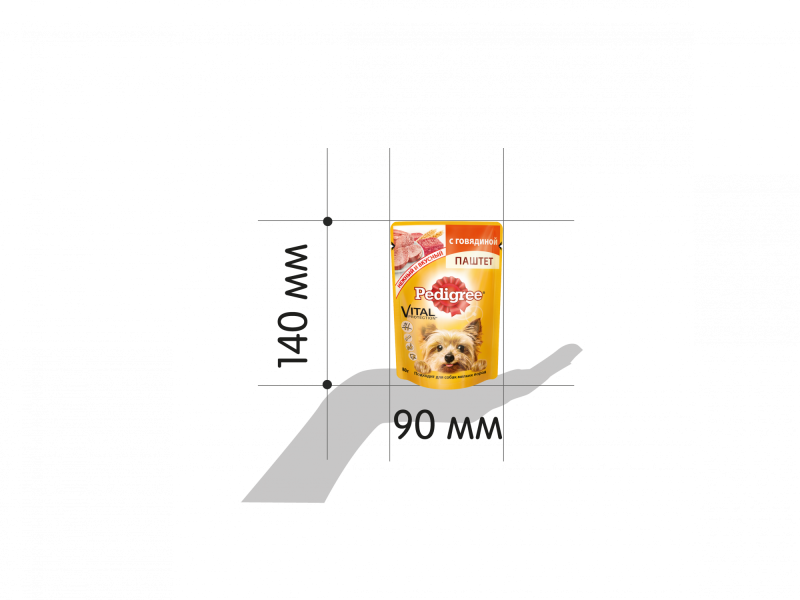 Pedigree корм для взрослых собак курица 100 г