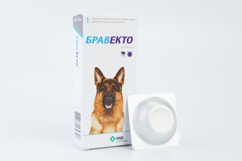Бравекто (1000мг) 20-40кг