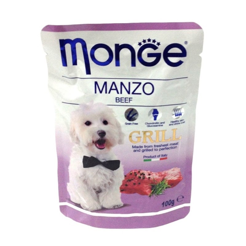 Monge Dog Grill Pouch для собак говядина