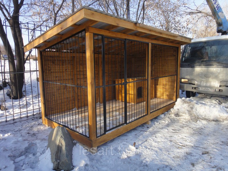 Вольер с зимником 200х200
