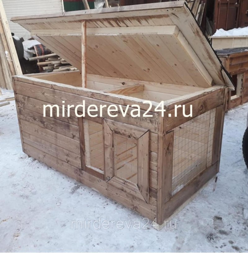 Вольер для 2 собак кавказской овчарки