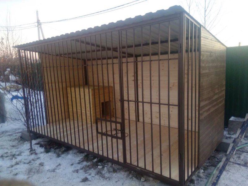 Вольер для собаки конструкция