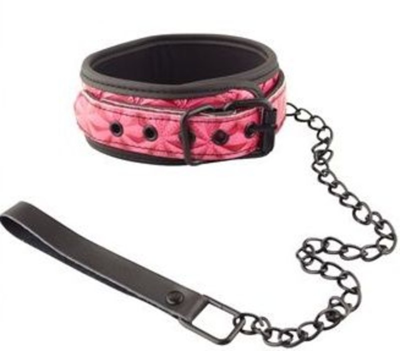 Ошейник с поводком Collar with Leash черный