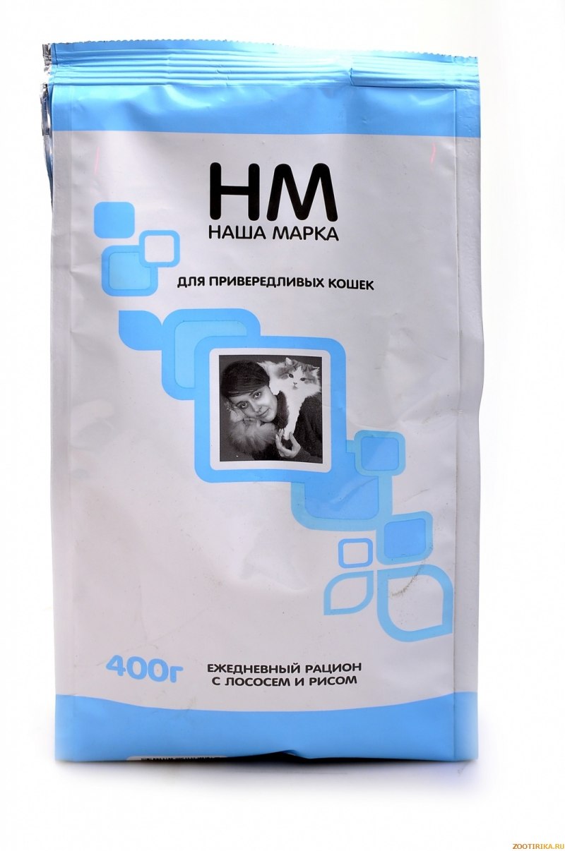 Корм для кошек наша марка (15 кг) для привередливых кошек с лососем и рисом