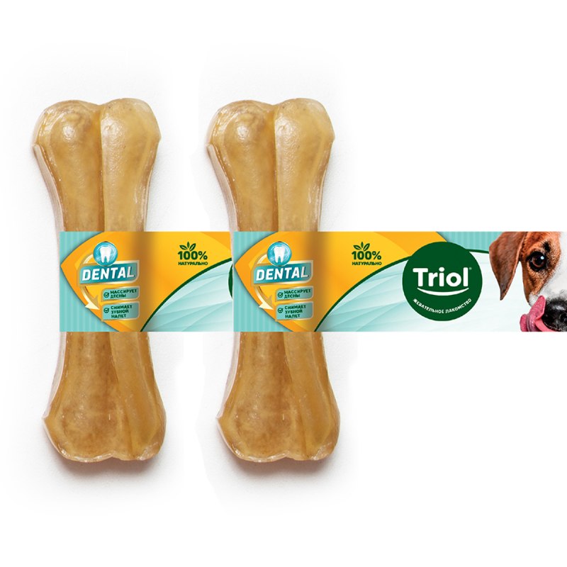 Косточки жевательные Dental, 10см, 120-160г (уп.4шт.)