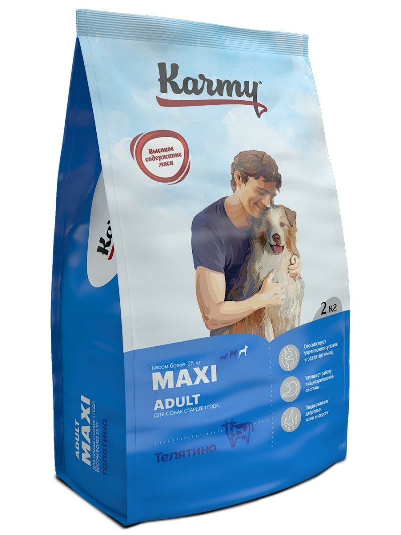 Karmy сухой корм Медиум Юниор индейка