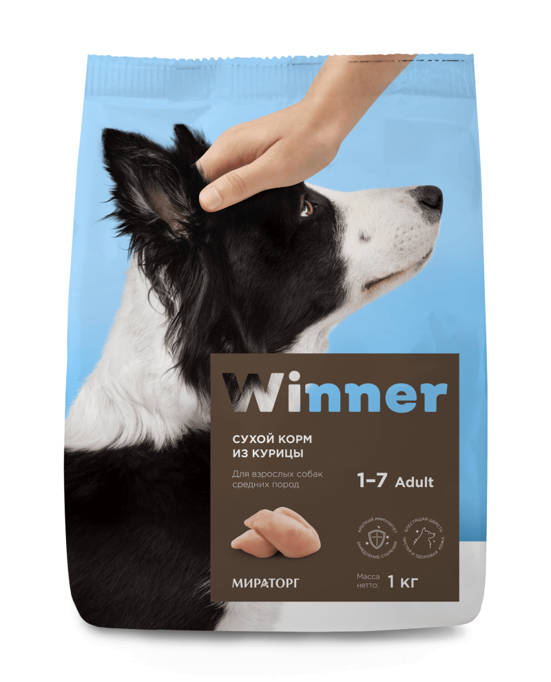 Корм для собак Мираторг winner 1кг