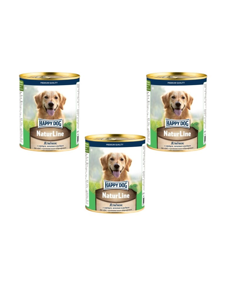 Happy Dog 85 г консервы для собак телятина с рисом паштет