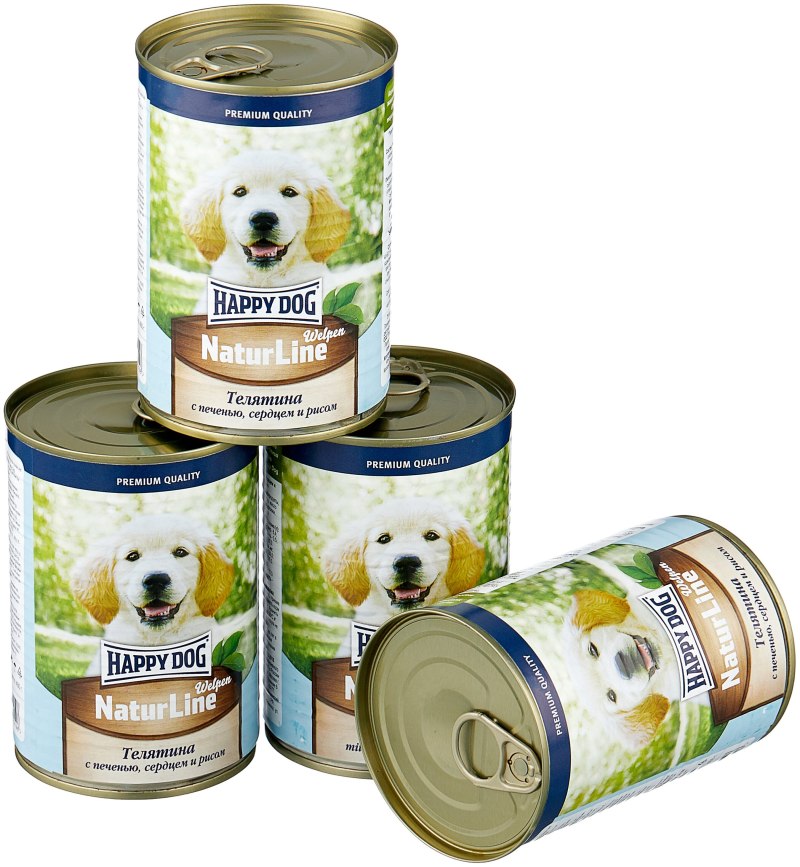 Happy Dog Natur line для щенков ягненок/печень/сердце/рис 400 гр