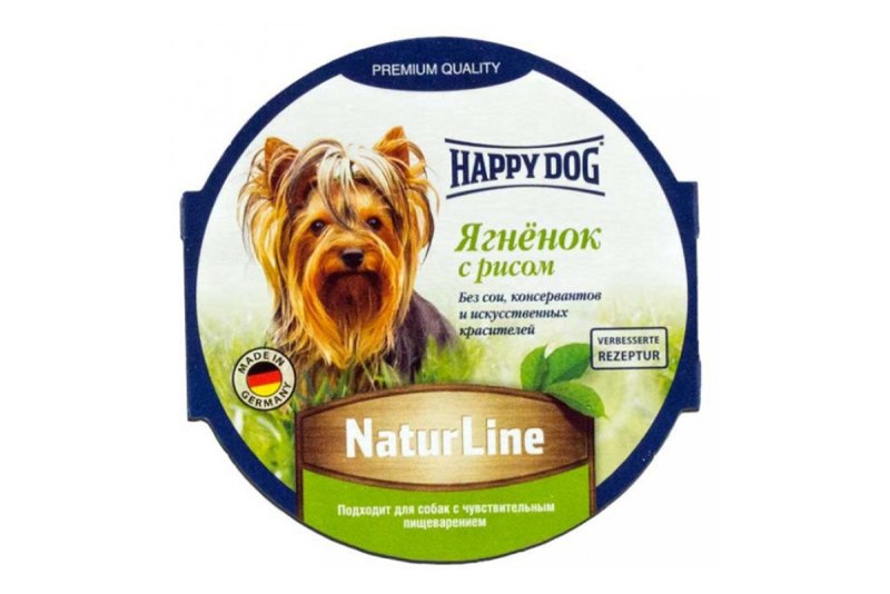 Корм консервированный для собак Happy Dog нежный паштет, кролик, 85 г