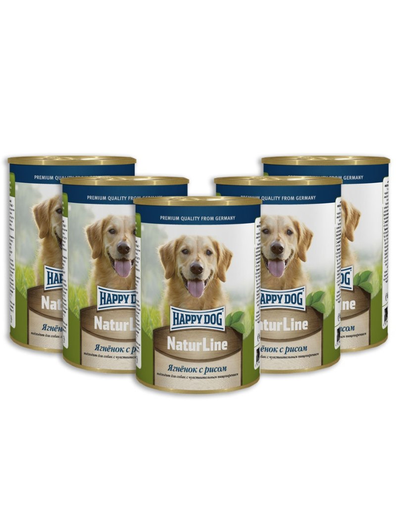 Консервы "Happy Dog" для собак ягненок 400г
