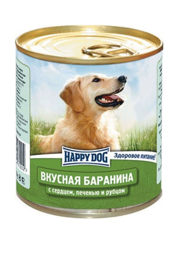Корм для собак Happy Dog NATURLINE баранина, печень, сердце, рубец с рисом 12шт. Х 750г