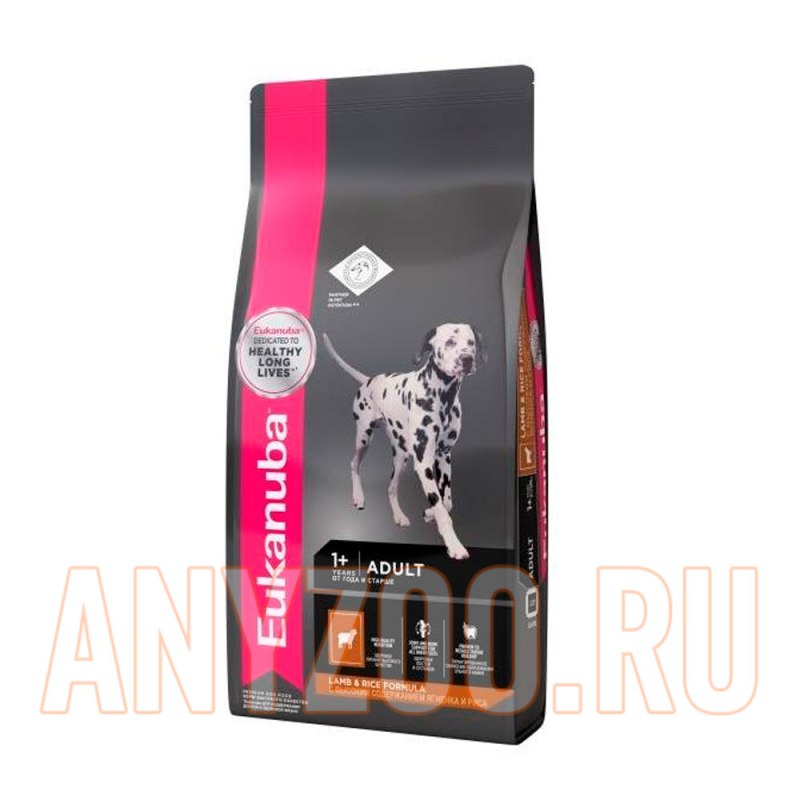 Eukanuba Adult сухой корм для собак всех пород с ягненком Eukanuba
