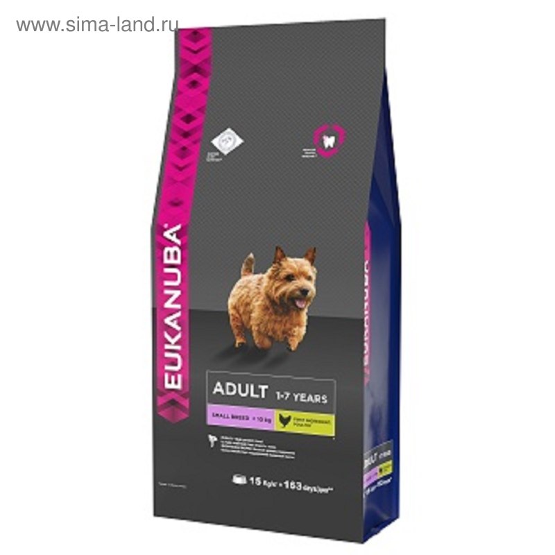 Корм сухой Eukanuba для щенков мелких пород