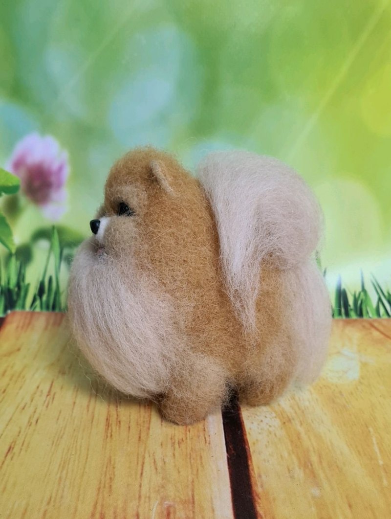 Игрушки из шерсти шпиц