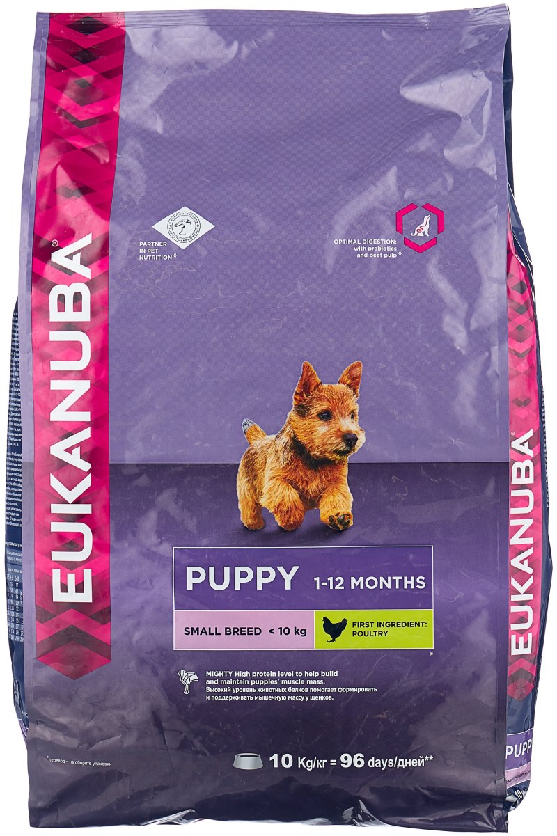 Корм Eukanuba "Dog", для взрослых собак мелких пород, 3 кг