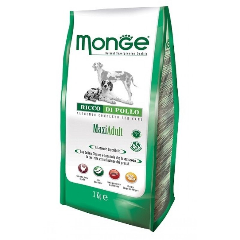 Monge Dog Maxi корм для взрослых собак крупных пород 12 кг