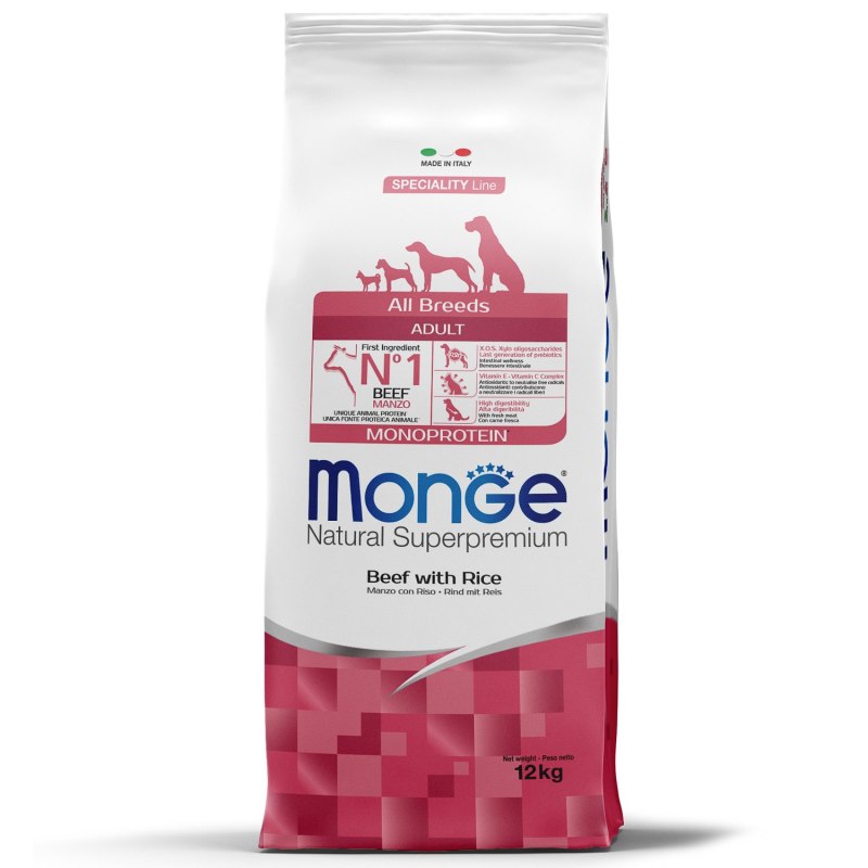 Monge Dog PFB Speciality Puppy Junior корм для щенков всех пород лосось с рисом 15 кг