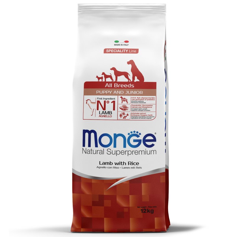 Monge Dog Monoprotein Puppy&Junior корм для щенков всех пород говядина с рисом 2,5 кг