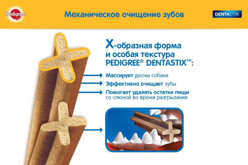 Лакомство для собак pedigree Denta Stix для средних пород