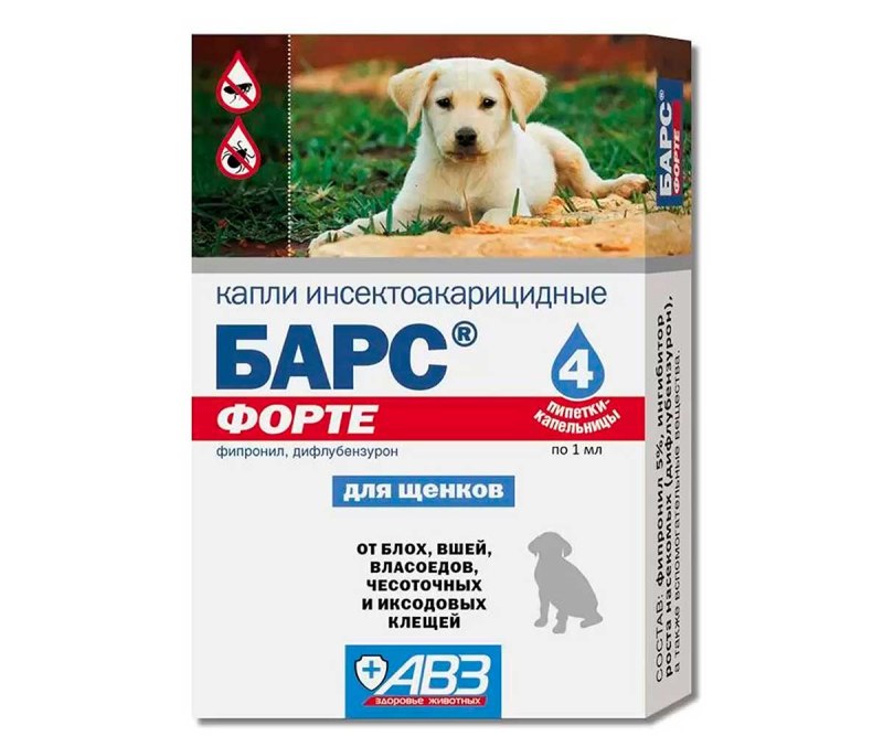 Барс форте капли для щенков