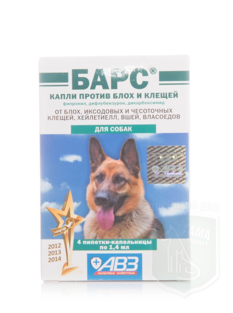 Таблетки Барс от клещей