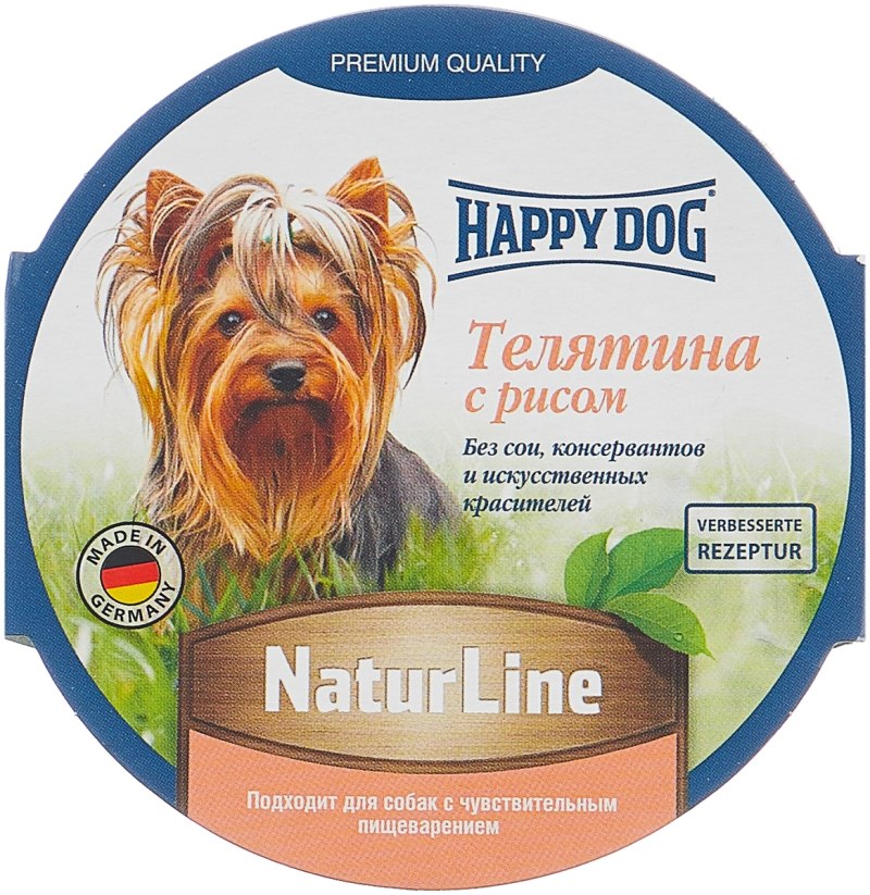 Happy Dog для собак консервы 85г паштет ягненок с рисом
