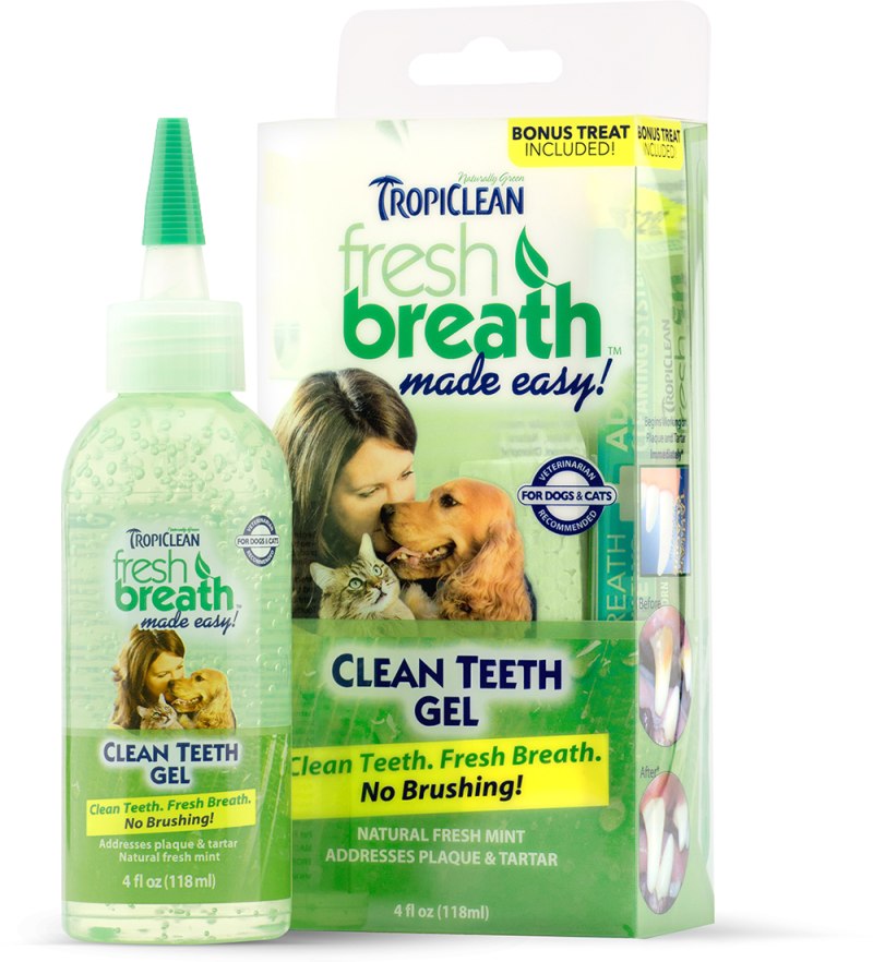 Гель Tropiclean Fresh Breath для чистки зубов для собак и кошек 118 мл