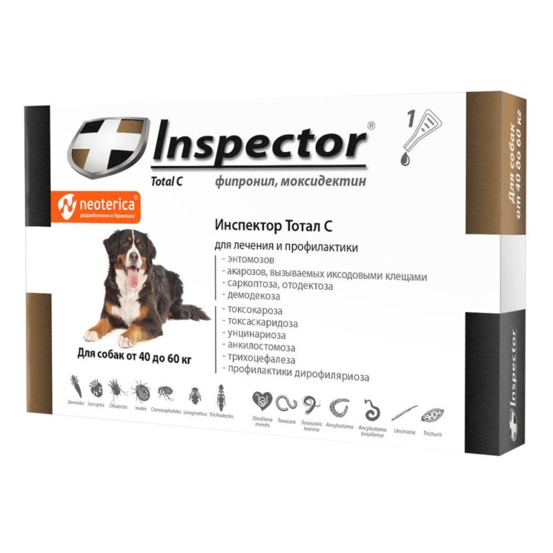 Inspector от глистов для собак