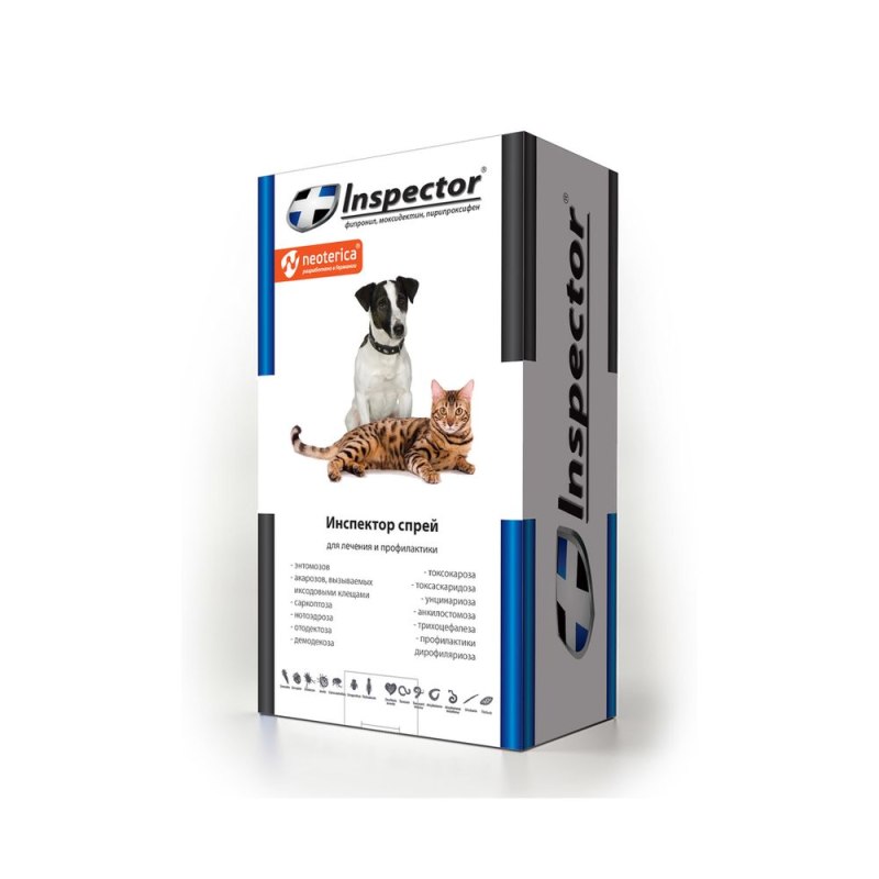 Inspector спрей для кошек и собак, 100 мл