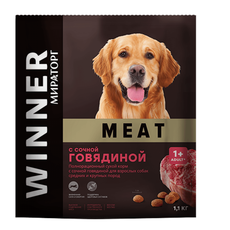 Корм Виннер мит для собак