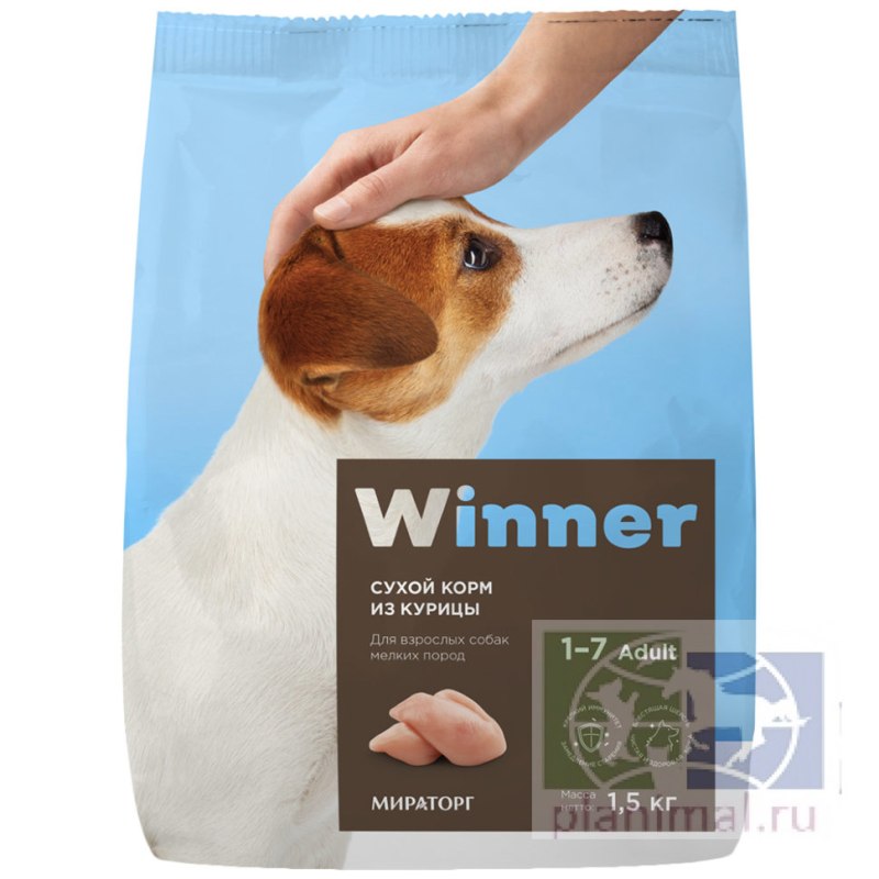 Корм для собак winner курица 800г