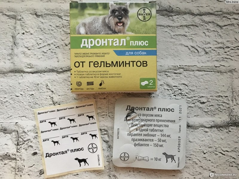 Таблетки Дронтал для собак