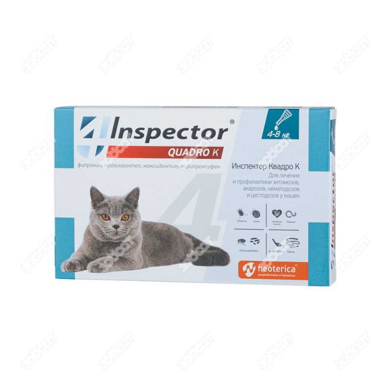 Inspector Quadro капли на холку для кошек