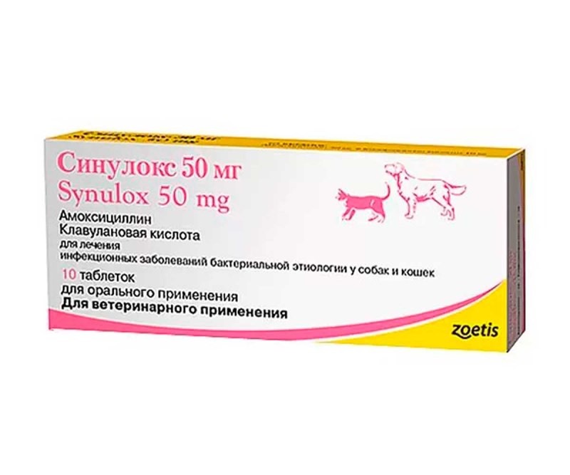 Препарат для животных синулокс 250 мг