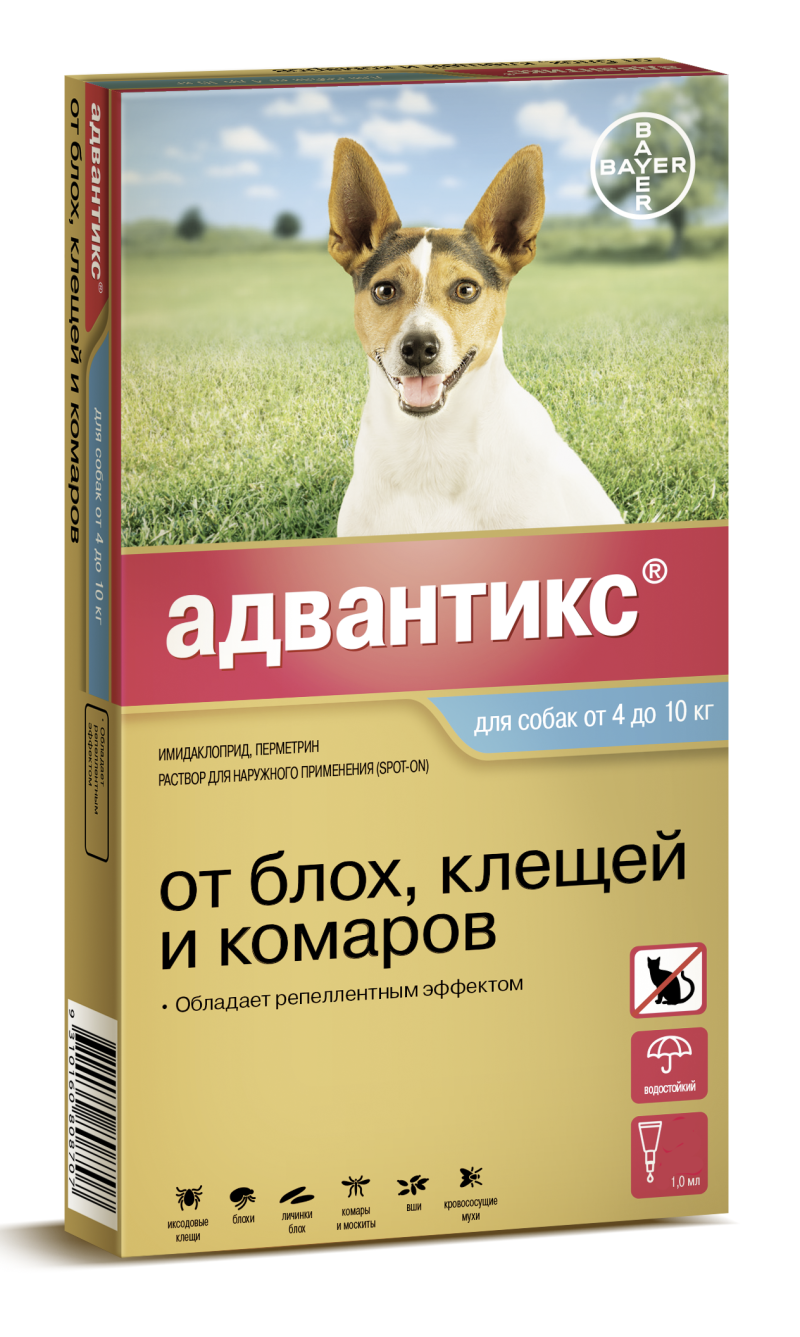 Адвантикс Байер для собак 10-25 кг