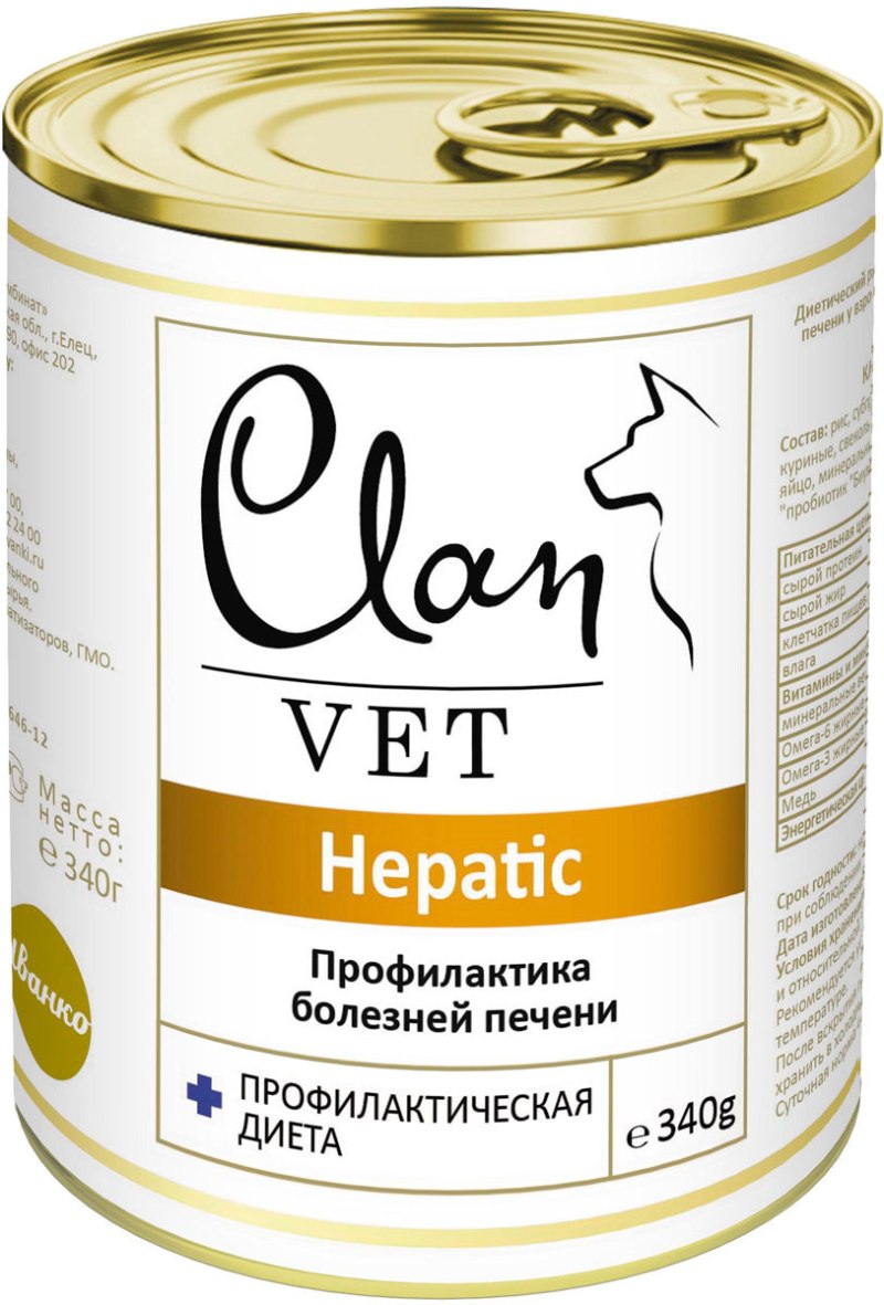 Корм для собак Clan 340г