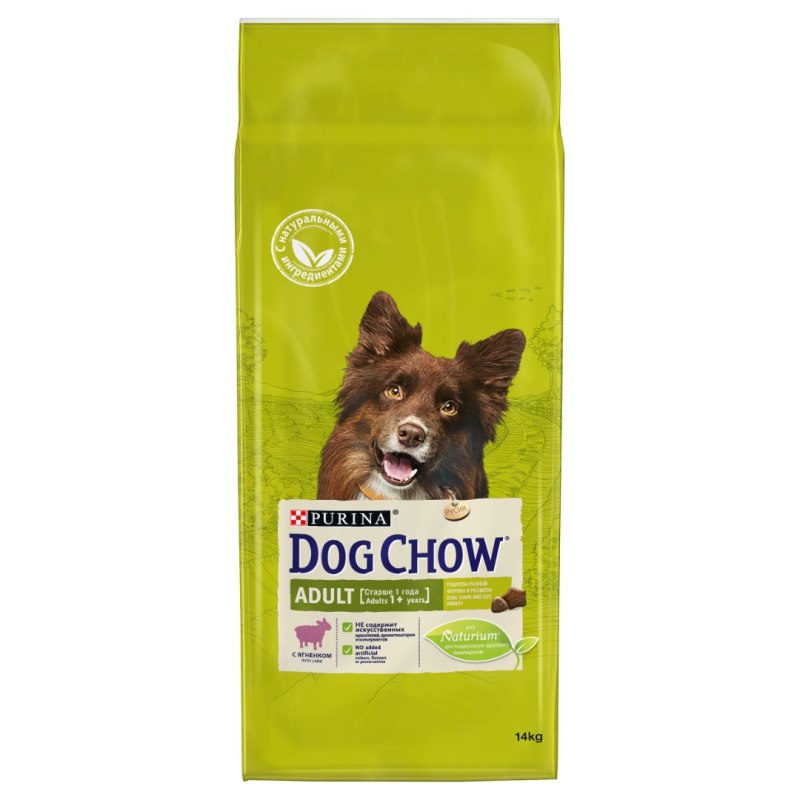 Dog Chow корм для собак 14 кг ягненок