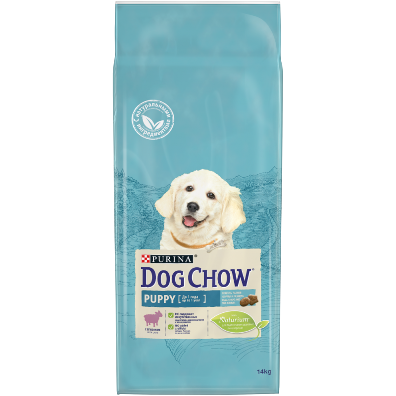 Purina Dog Chow 14кг. Puppy корм для щенков, ягненок