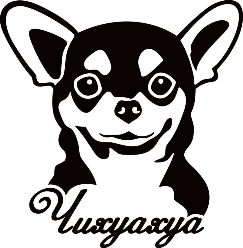Трафарет чихуахуа
